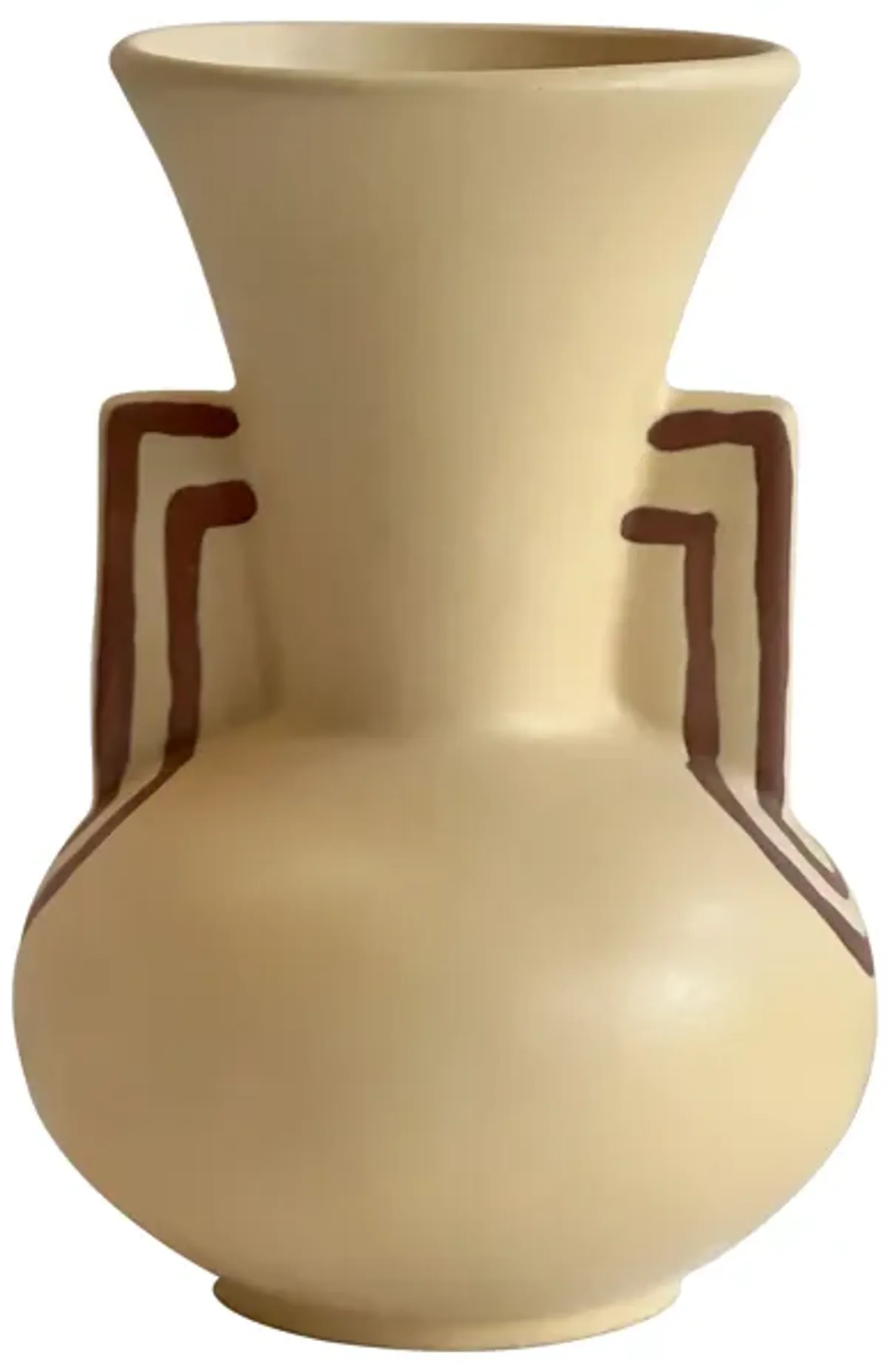 Ceramic Line Art Trumpeter Vase