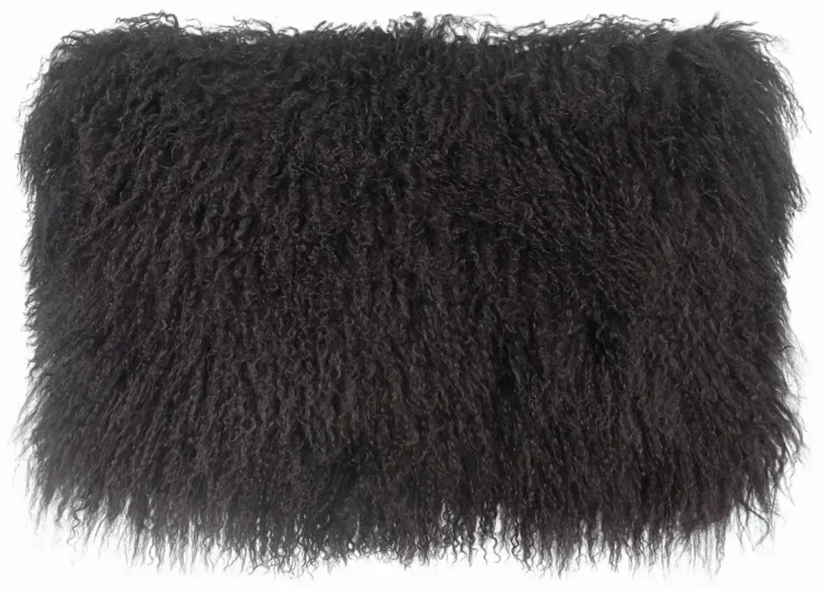 Tibetan Sheep Dark Grey Long Pillow