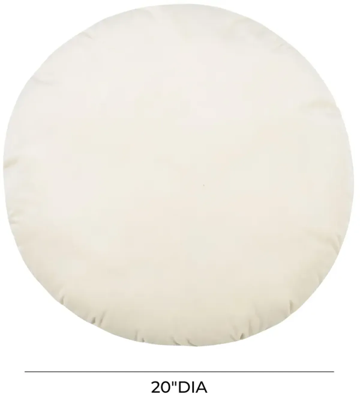 Potter 20 Inch Cream Velvet Pillow