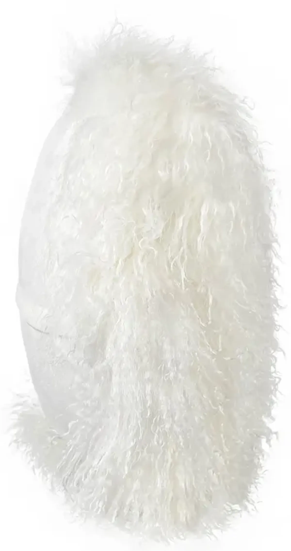 New Zealand White Sheepskin 16 Inch Round Pillow