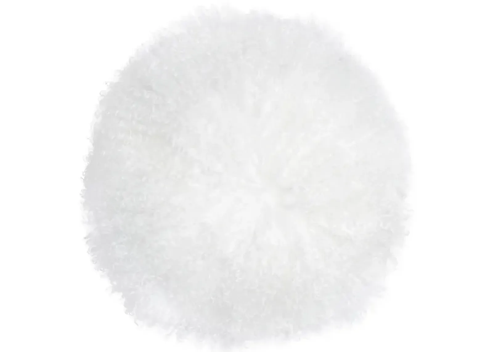 New Zealand White Sheepskin 16 Inch Round Pillow