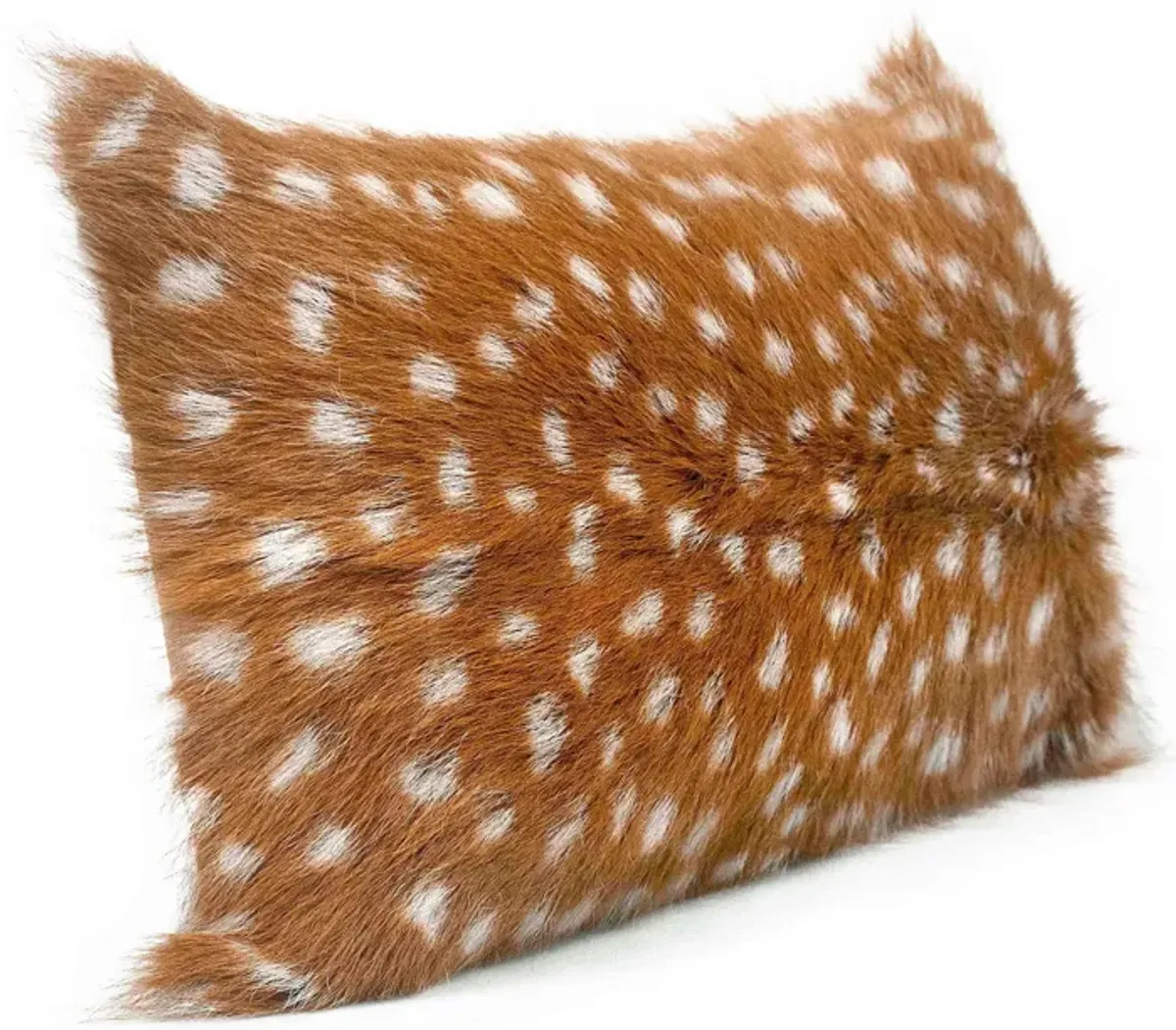 Amber 20 Inch Genuine Goatskin Lumbar Pillow