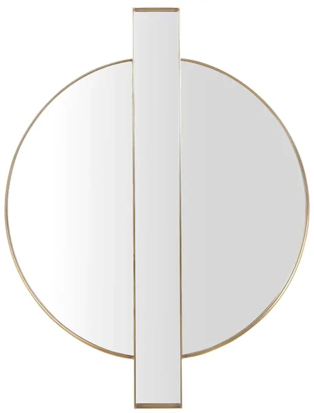Carri Gold Round Wall Mirror
