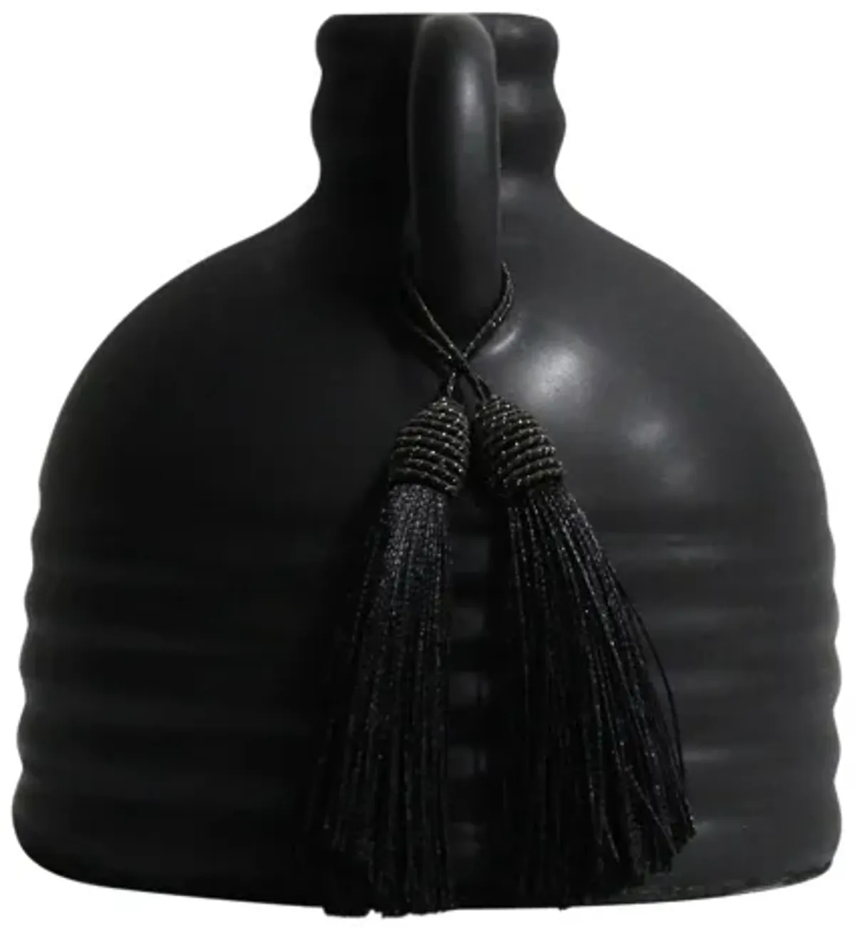 Adonis Black Ceramic Vase