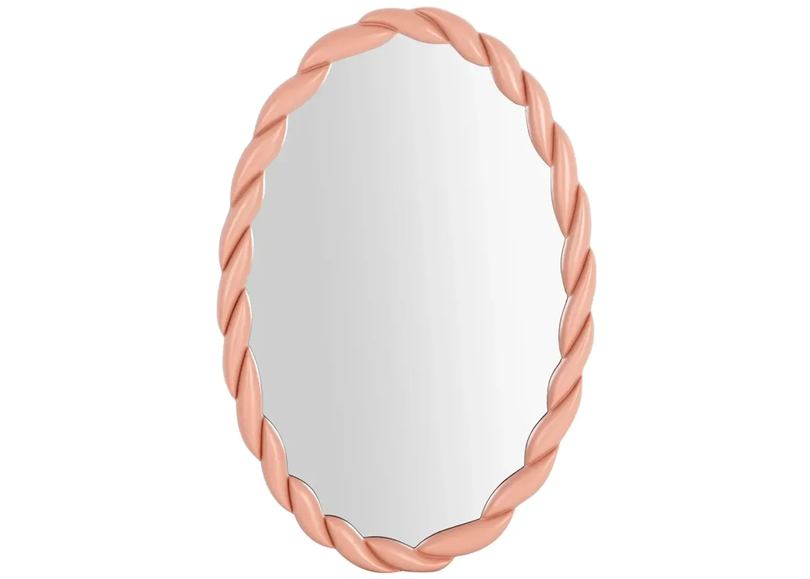 Agnes Mauve Oval Mirror