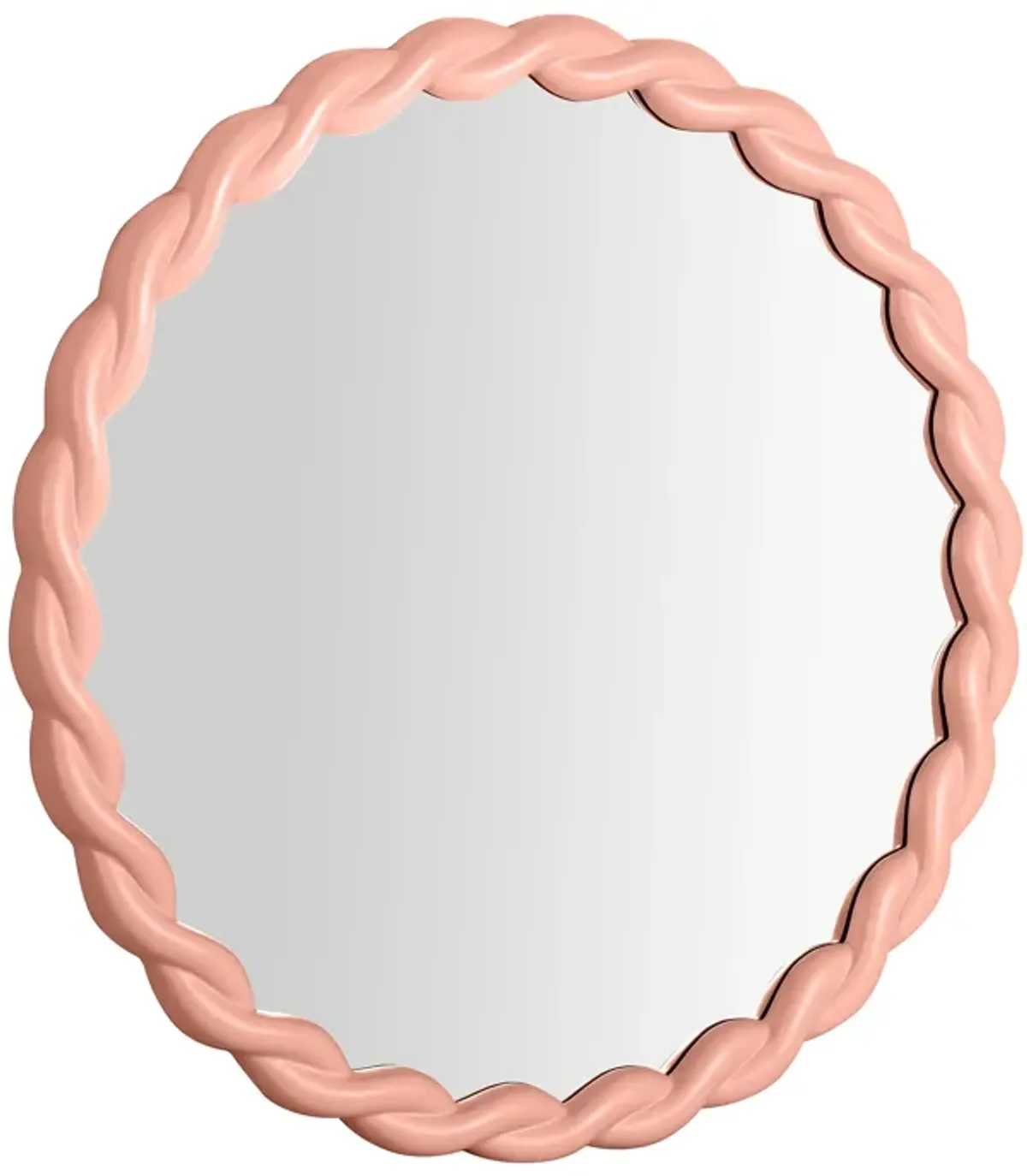 Agnes Mauve Round Mirror