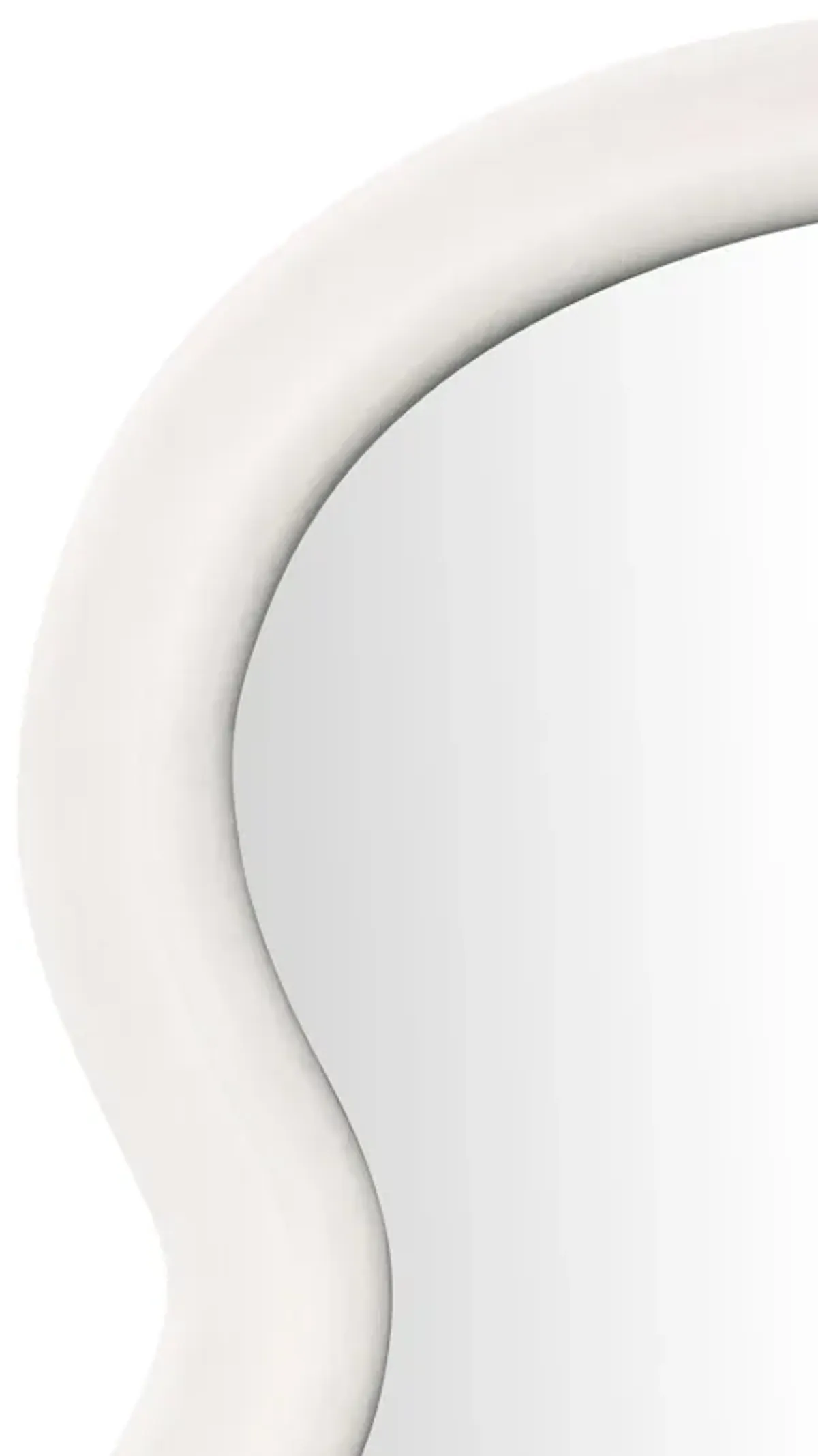 Rhodes Cream Velvet 70" Floor Mirror