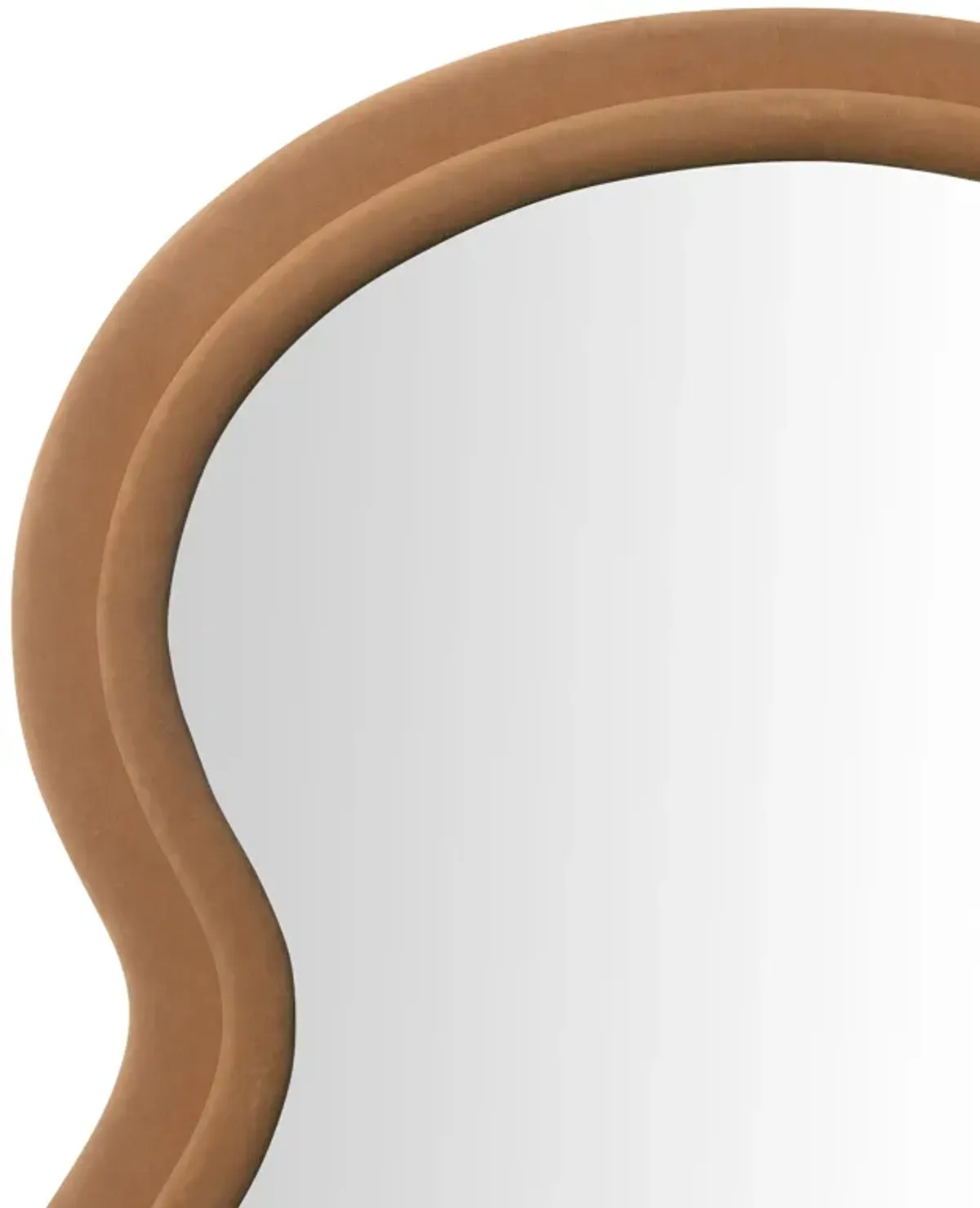 Rhodes Cinnamon Velvet 70 inch Floor Mirror