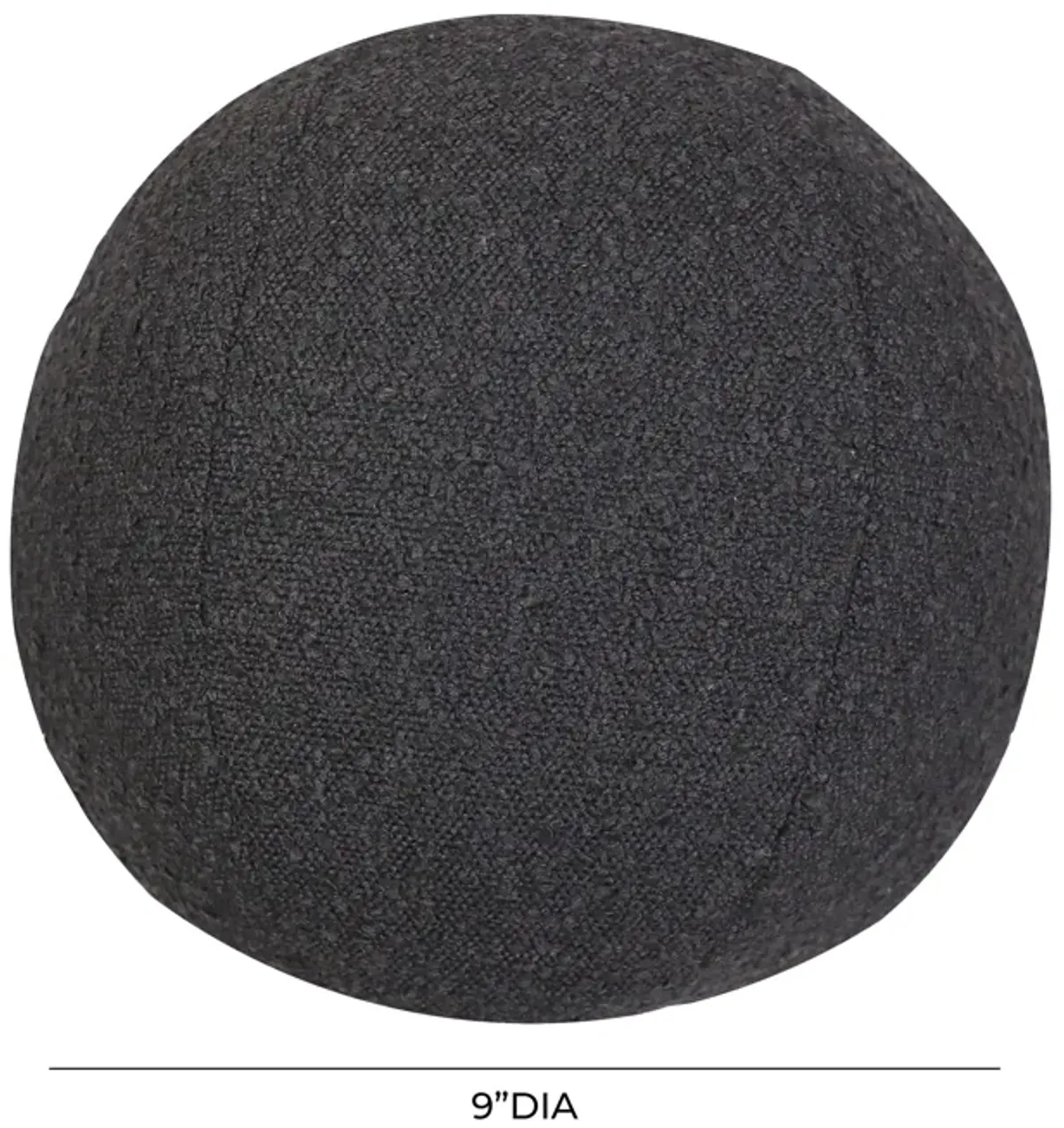 Boba Black Boucle 9" Pillow