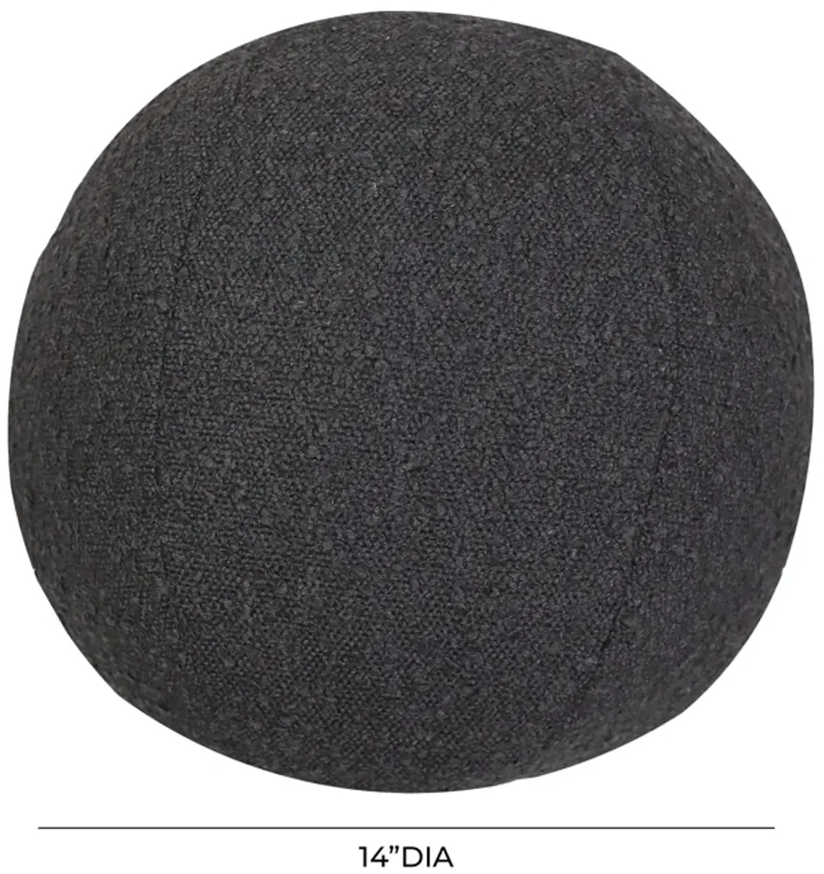 Boba Black Boucle 14" Pillow