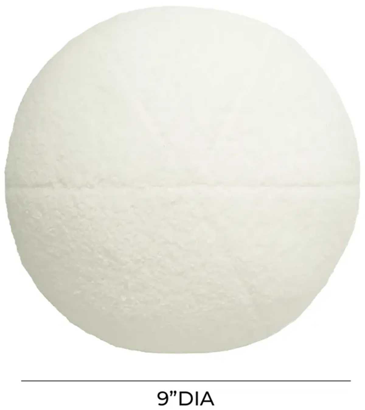 Boba Cream Vegan Shearling 9" Pillow