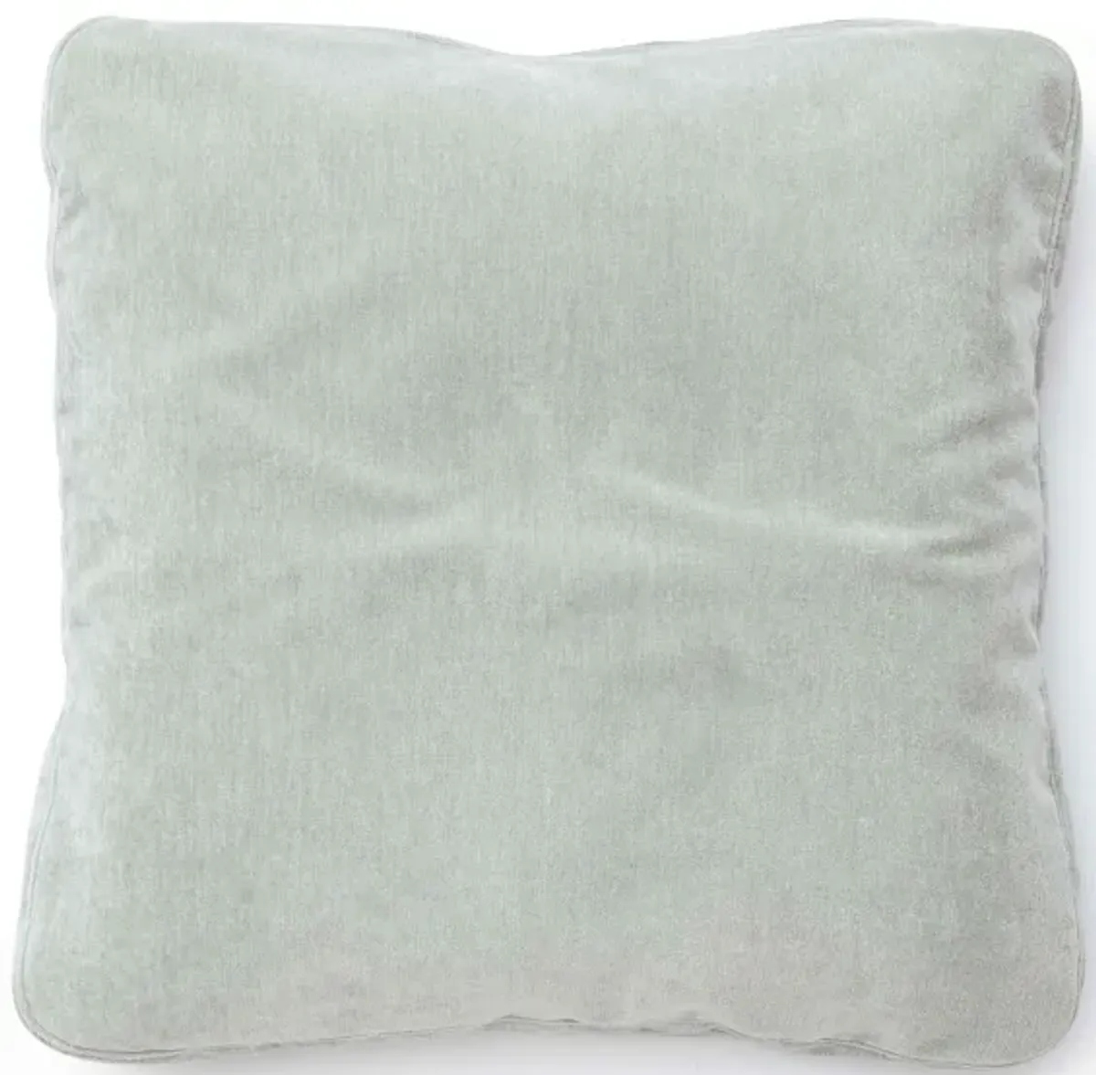 Tipsy Mint Green Upcycled Chenille 20" x 20" Square Floppy Pillow