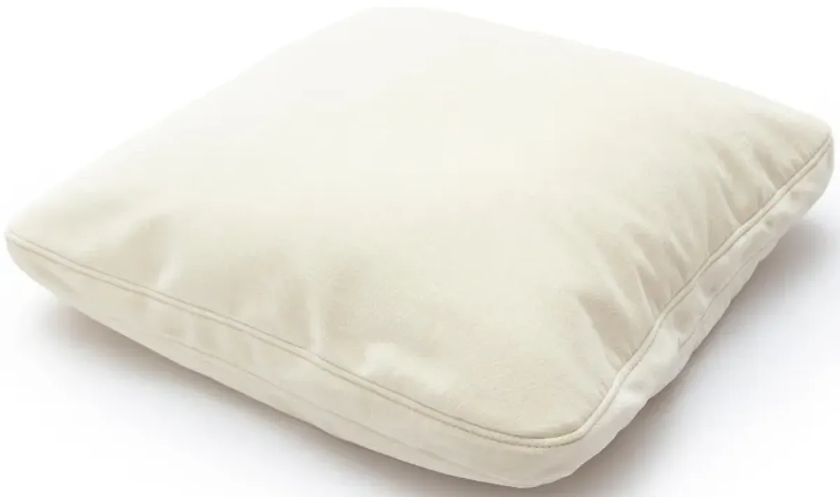 Tipsy Cream Chenille 20 x 20 inch Square Floppy Pillow