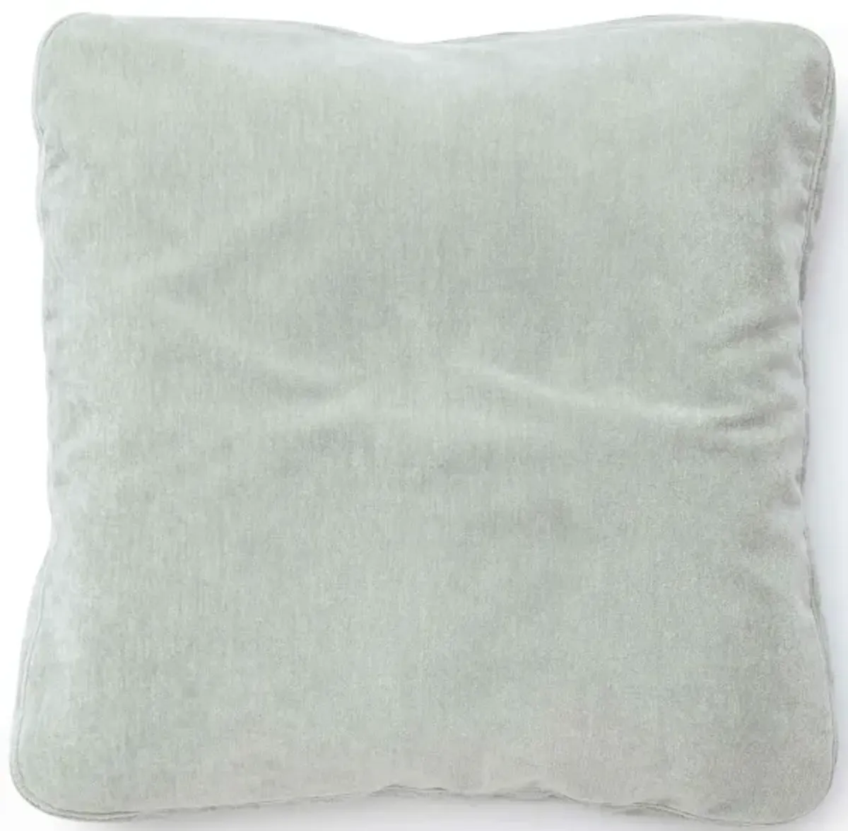Tipsy Mint Green Upcycled Chenille 24 x 24 inch Square Floppy Pillow