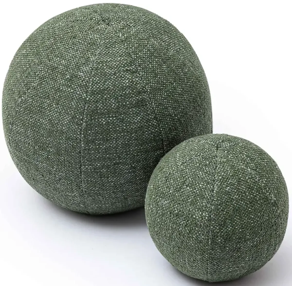 Boba Forest Green Textured Basketweave 14" Pillow