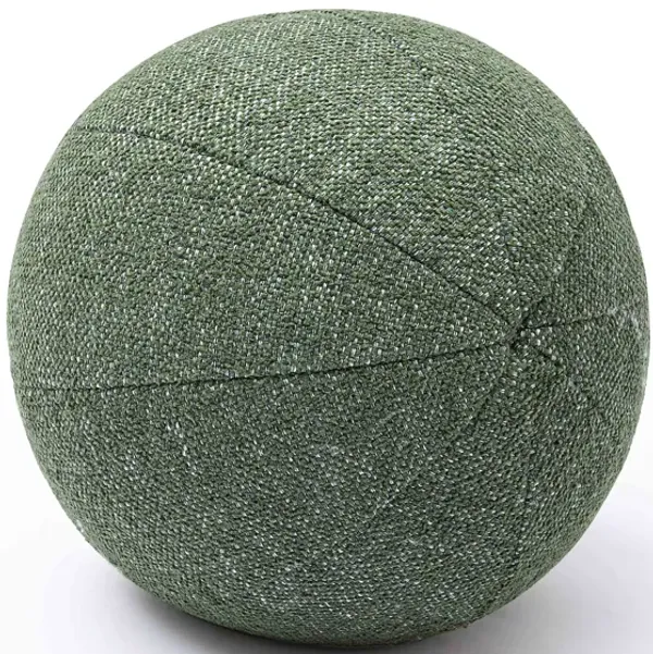 Boba Forest Green Textured Basketweave 14 inch Pillow