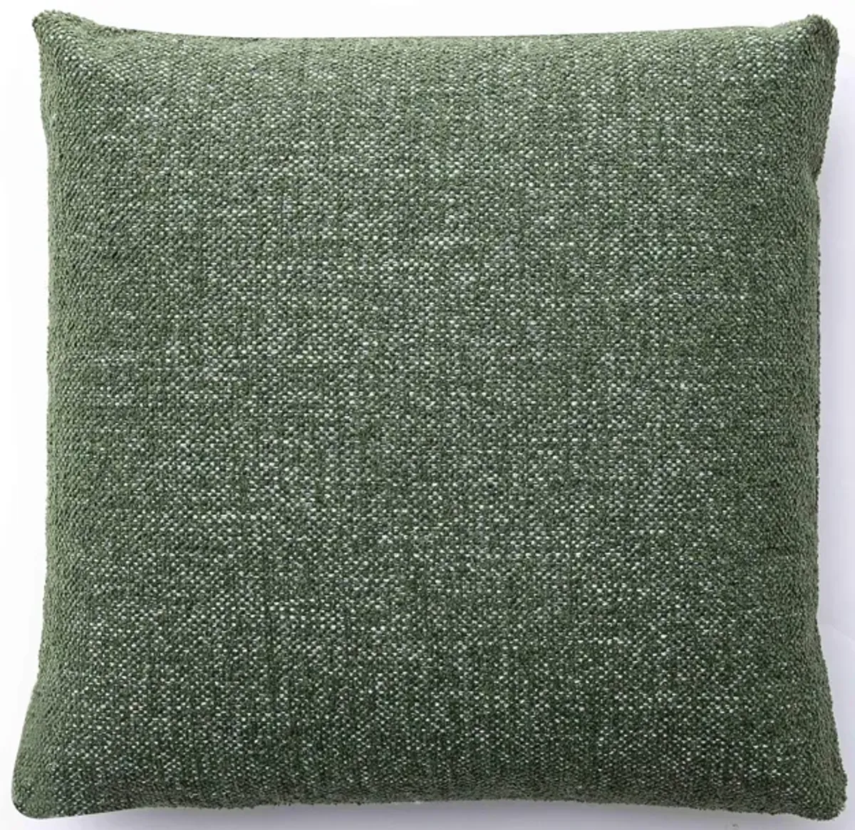 Malolo Green Basketweave 20 inch Square Vegan-Down Pillow - COVER