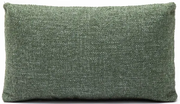 Malolo Green Basketweave 20x12 inch Rectangular Vegan-Down Pillow - COVER