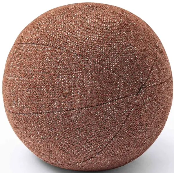 Boba Red Sedona Textured Basketweave 14 inch Pillow