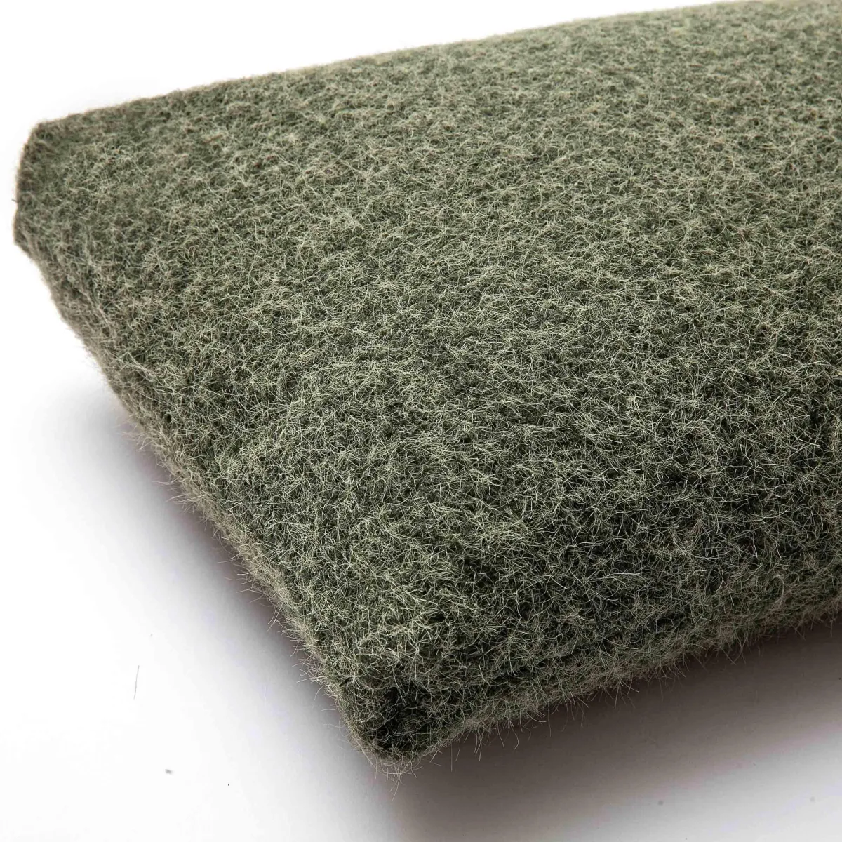 Malolo Green Long Mohair 20”x12" Rectangular Vegan-Down Pillow - COVER