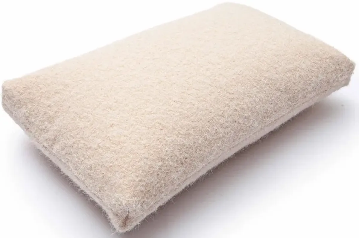 Malolo Rose-Tan Long Mohair 20x12 inch Rectangular Vegan-Down Pillow - COVER