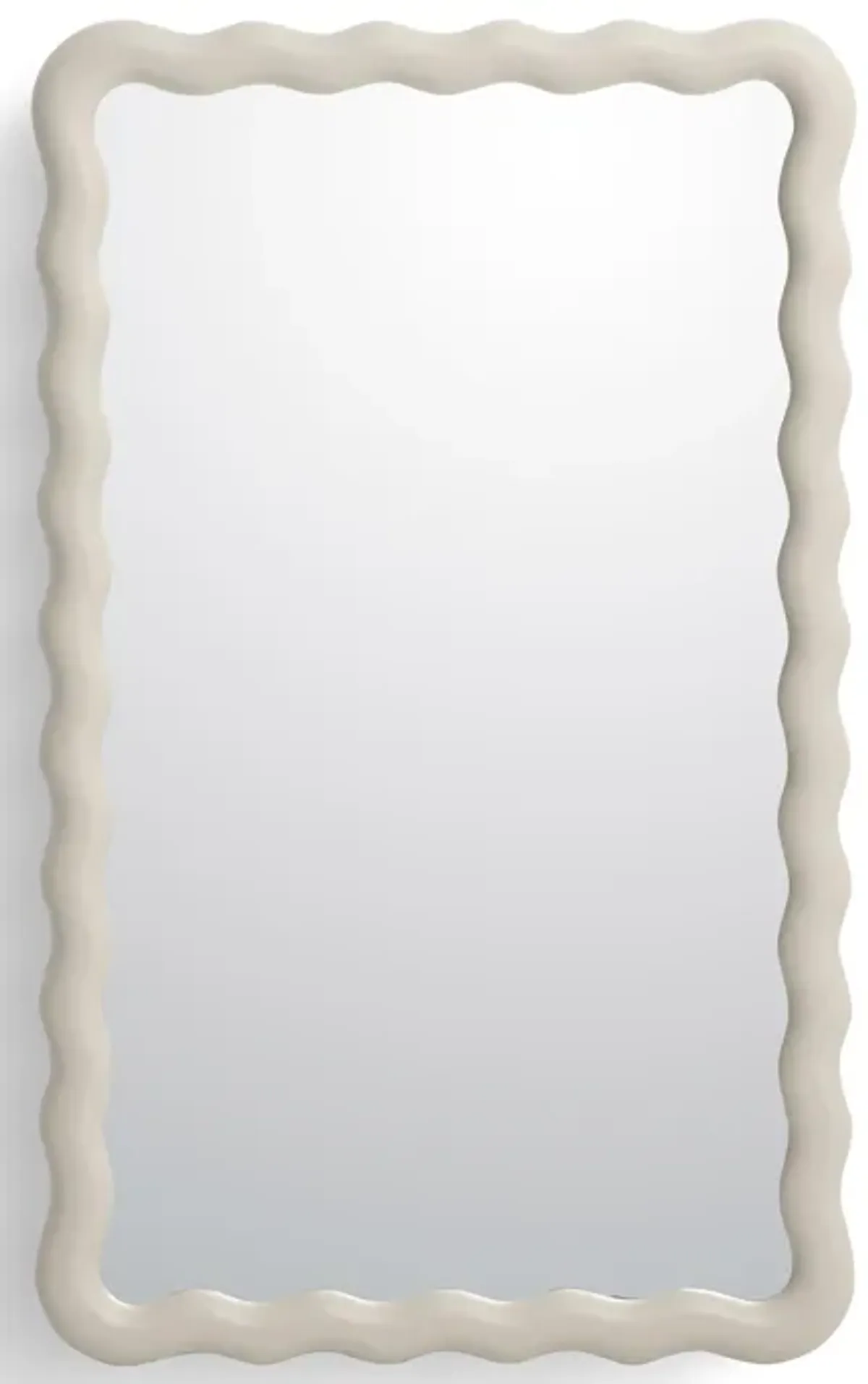 Faire Cream Squiggle Wall Mirror