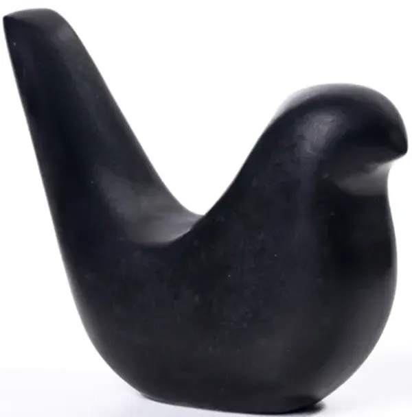 Black Marble Bird Statue