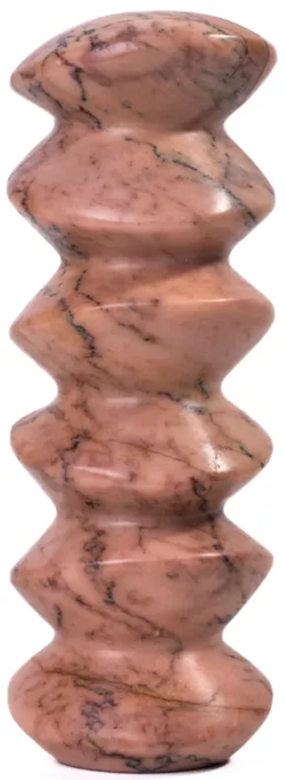 Marble Pink Green Cairn Tall Object