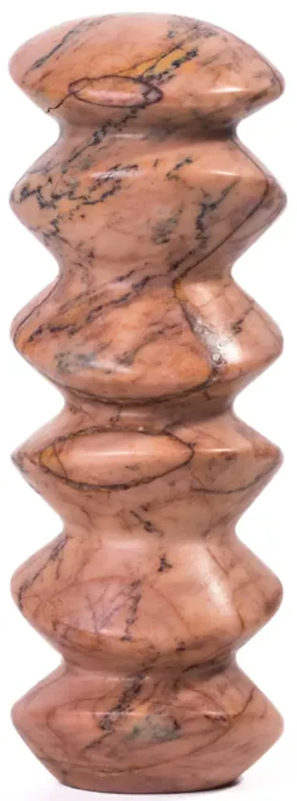 Marble Pink Green Cairn Tall Object