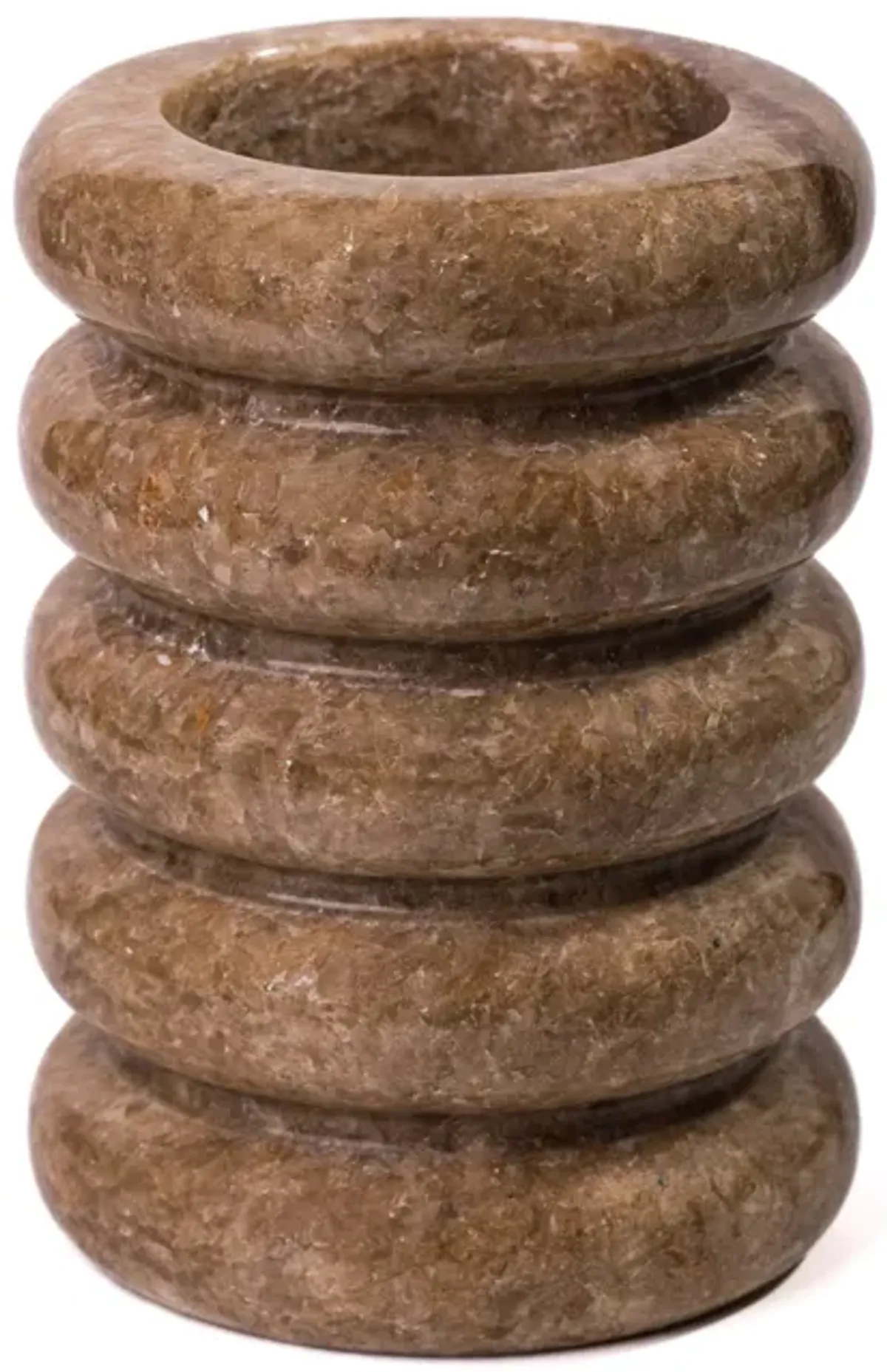 Brown Marble Layered Vase