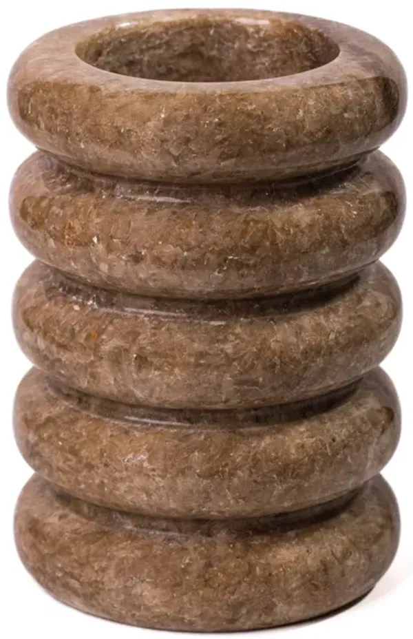 Brown Marble Layered Vase
