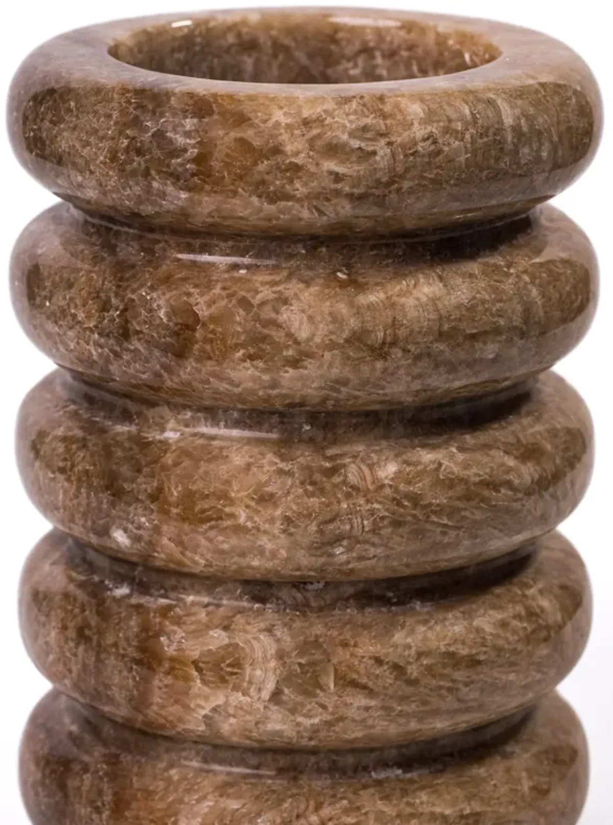 Brown Marble Layered Vase