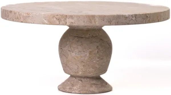 Natural Travertine Cake Stand
