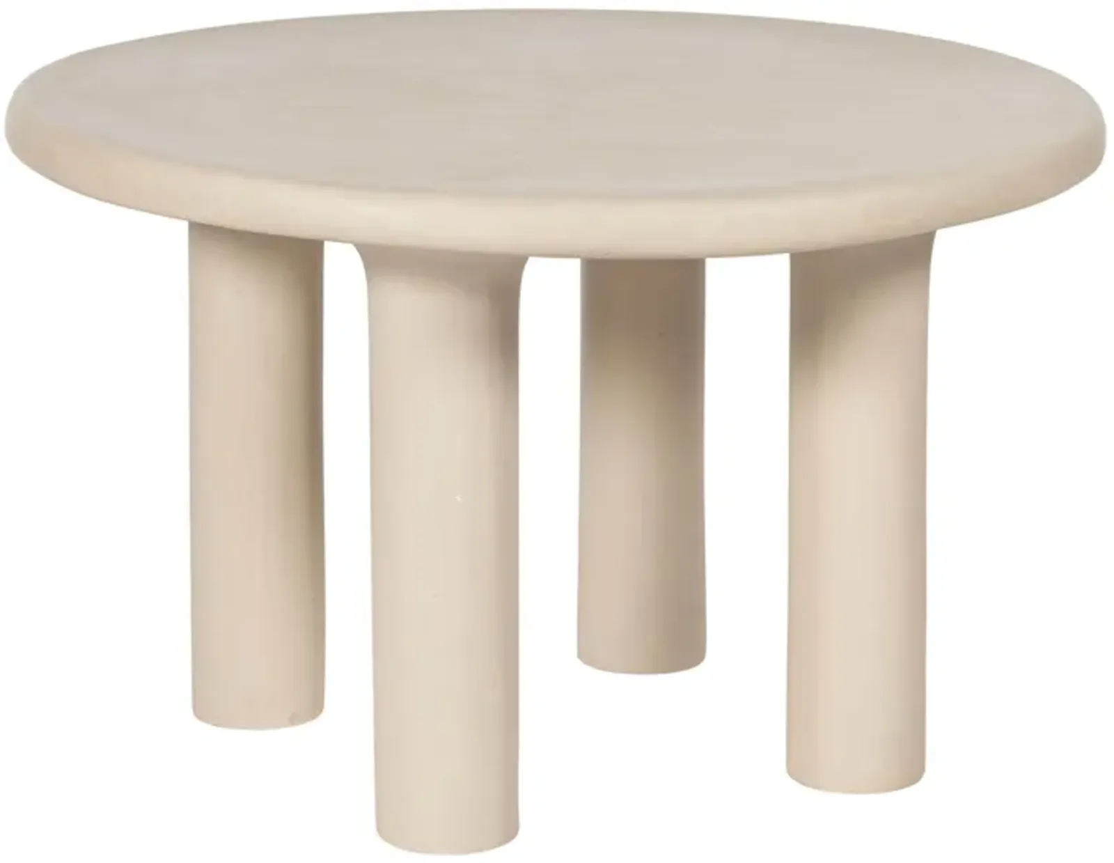 Barbara Cream Textured Indoor / Outdoor 47" Round Dining Table