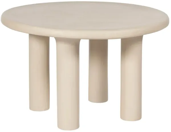 Barbara Cream Textured Indoor / Outdoor 47 inch Round Dining Table