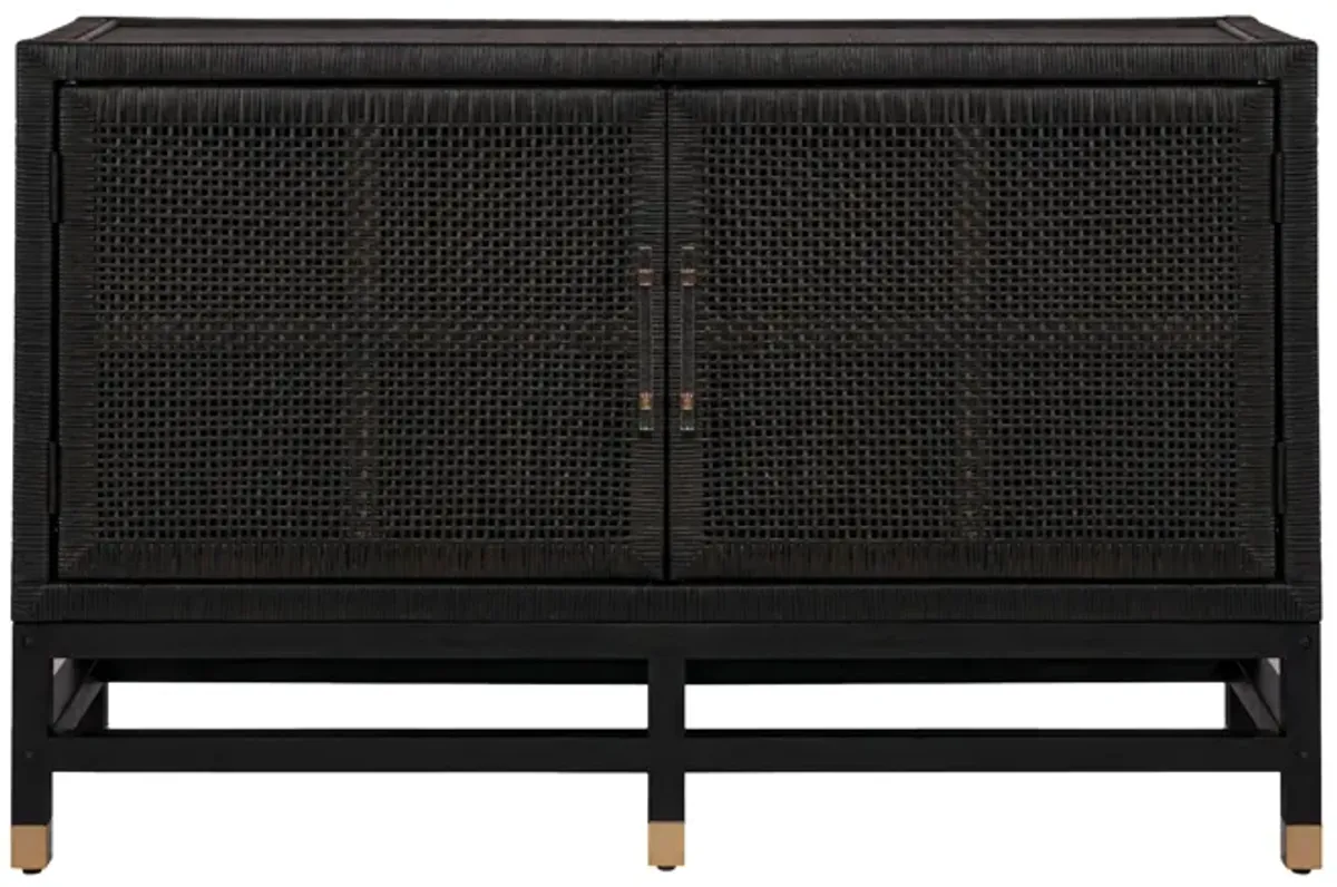 Amara Charcoal Woven Rattan Buffet