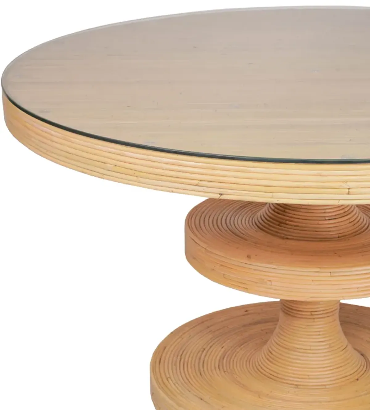 Apollonia Natural Rattan Round Dining Table