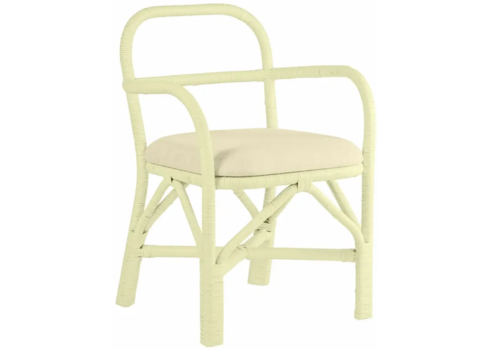 Ginny Cream Rattan Dining Chair