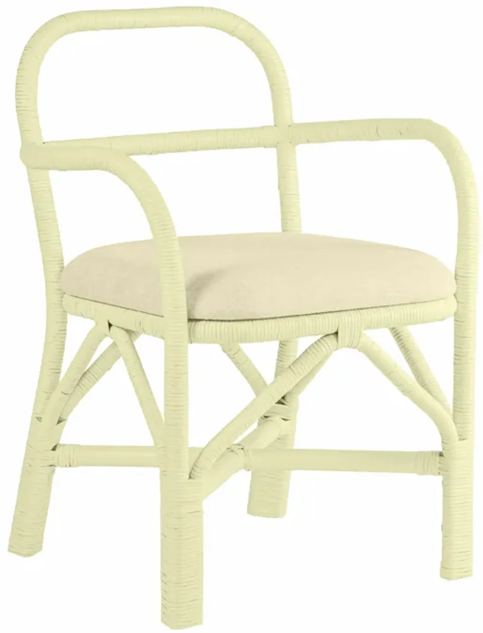 Ginny Cream Rattan Dining Chair