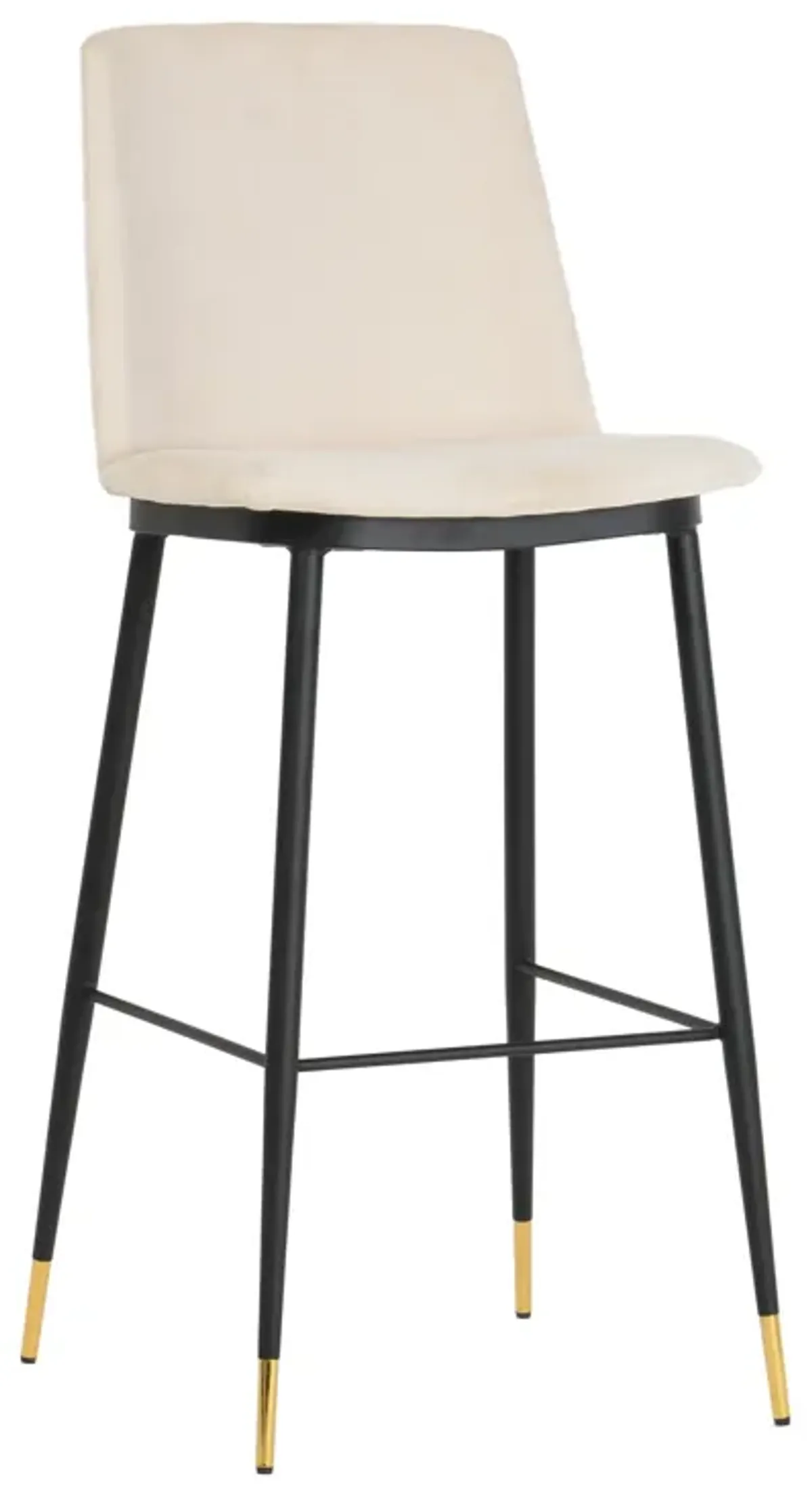 Evora Cream Velvet Counter Stool (Set of 2)