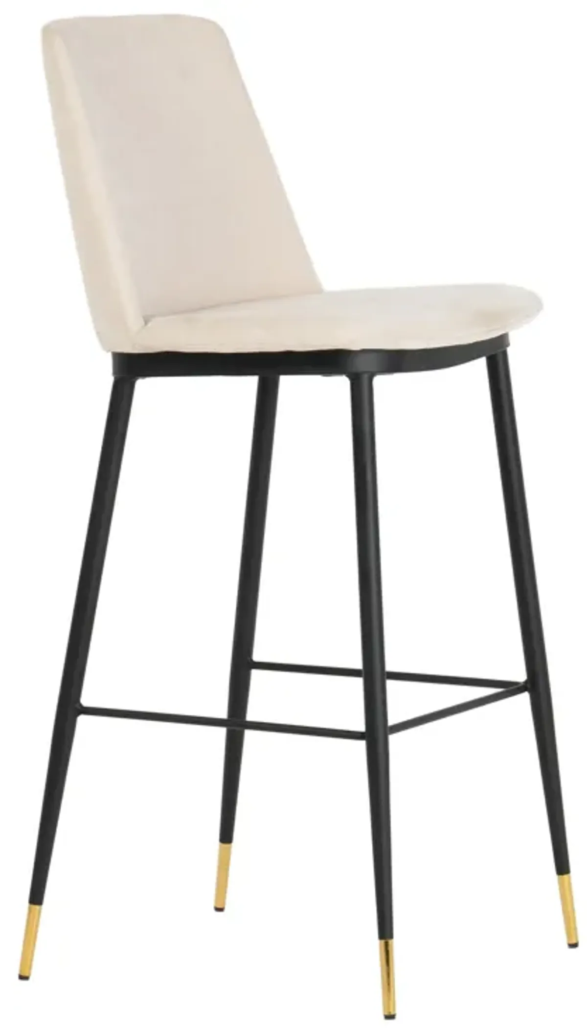 Evora Cream Velvet Counter Stool (Set of 2)