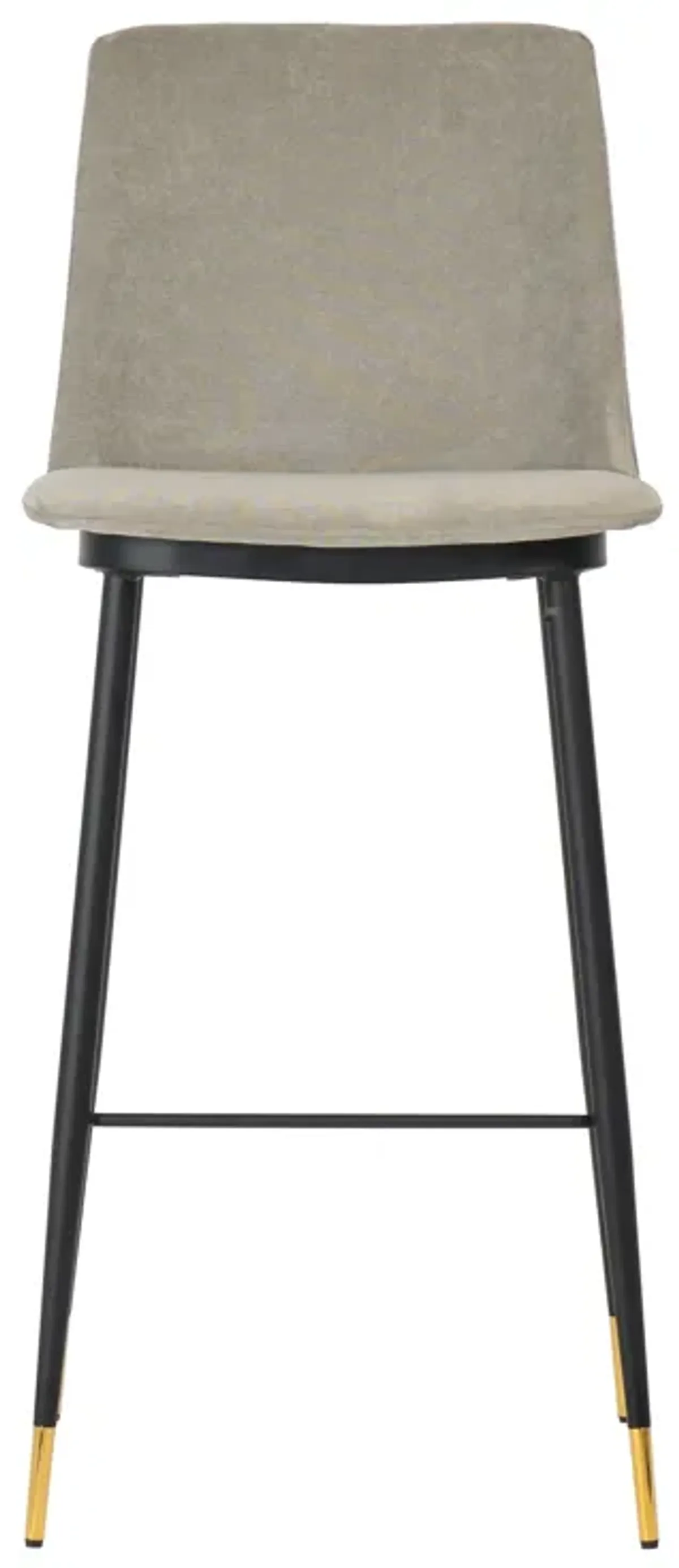 Evora Grey Velvet Counter Stool (Set of 2)