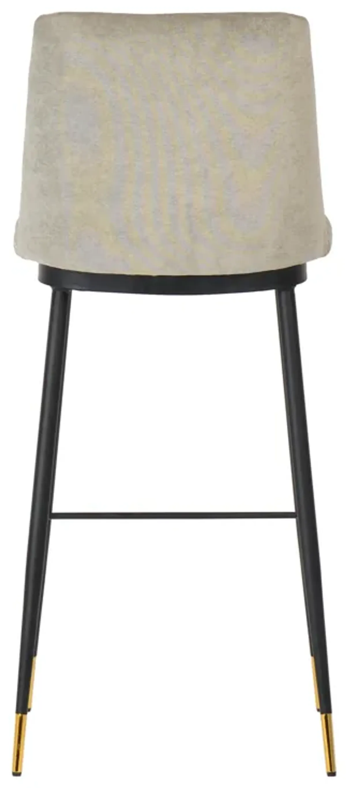 Evora Grey Velvet Counter Stool (Set of 2)