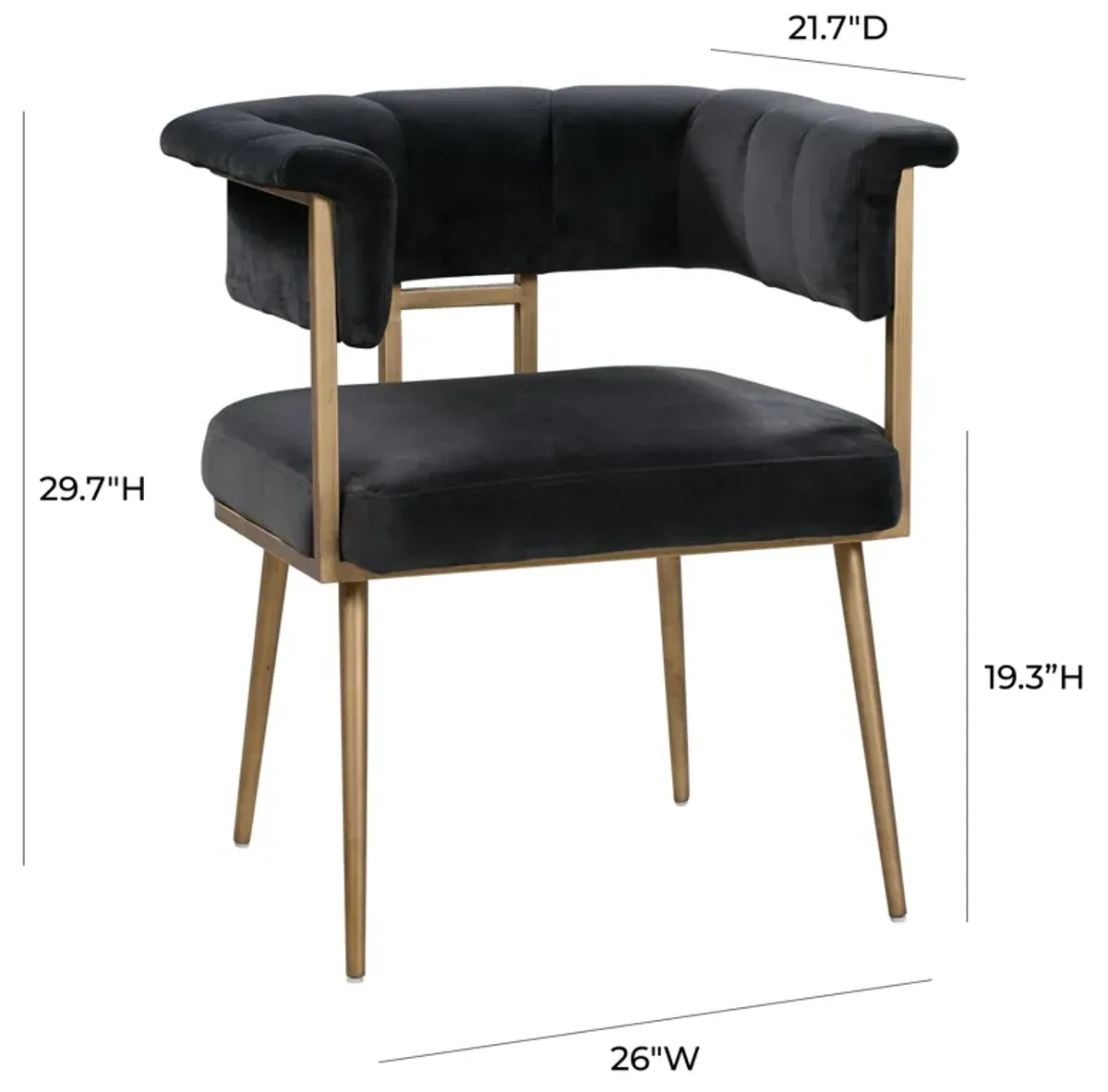 Astrid Grey Velvet Chair