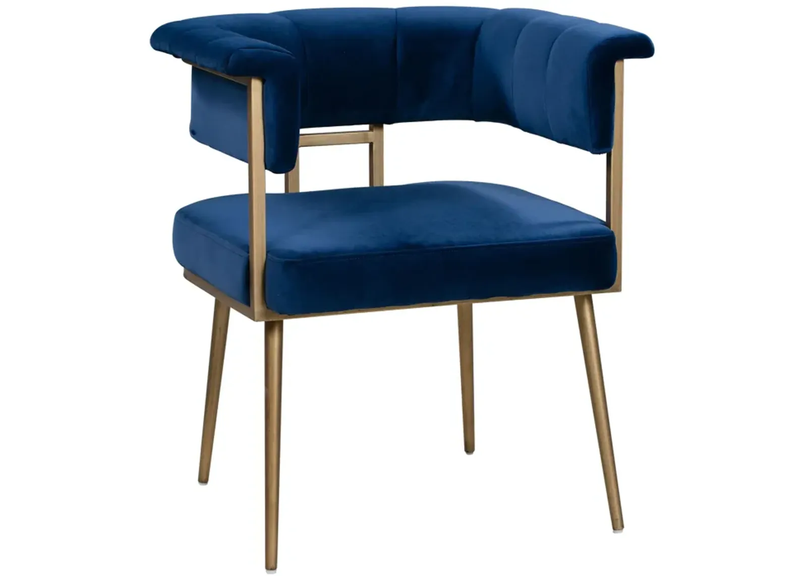 Astrid Navy Velvet Chair