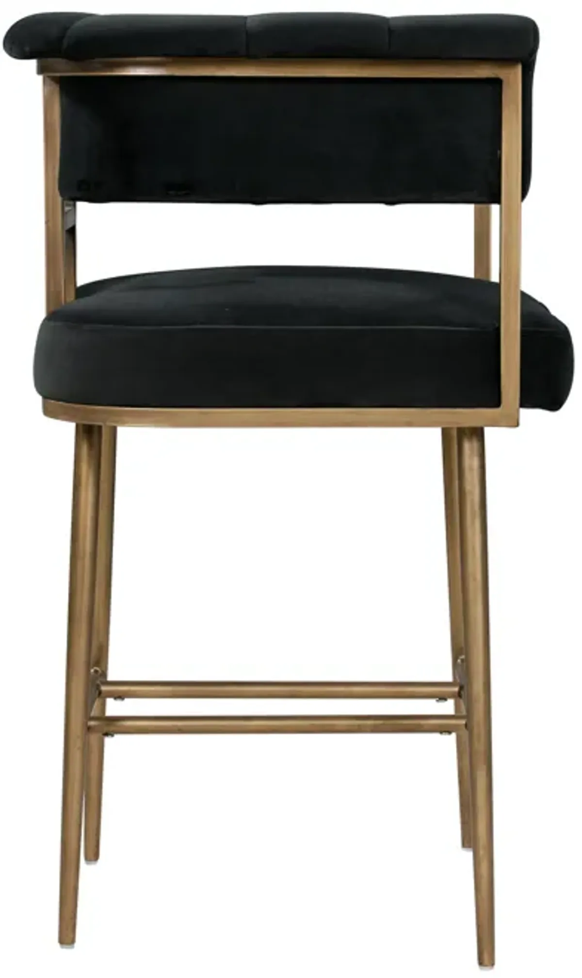 Astrid Grey Velvet Counter Stool