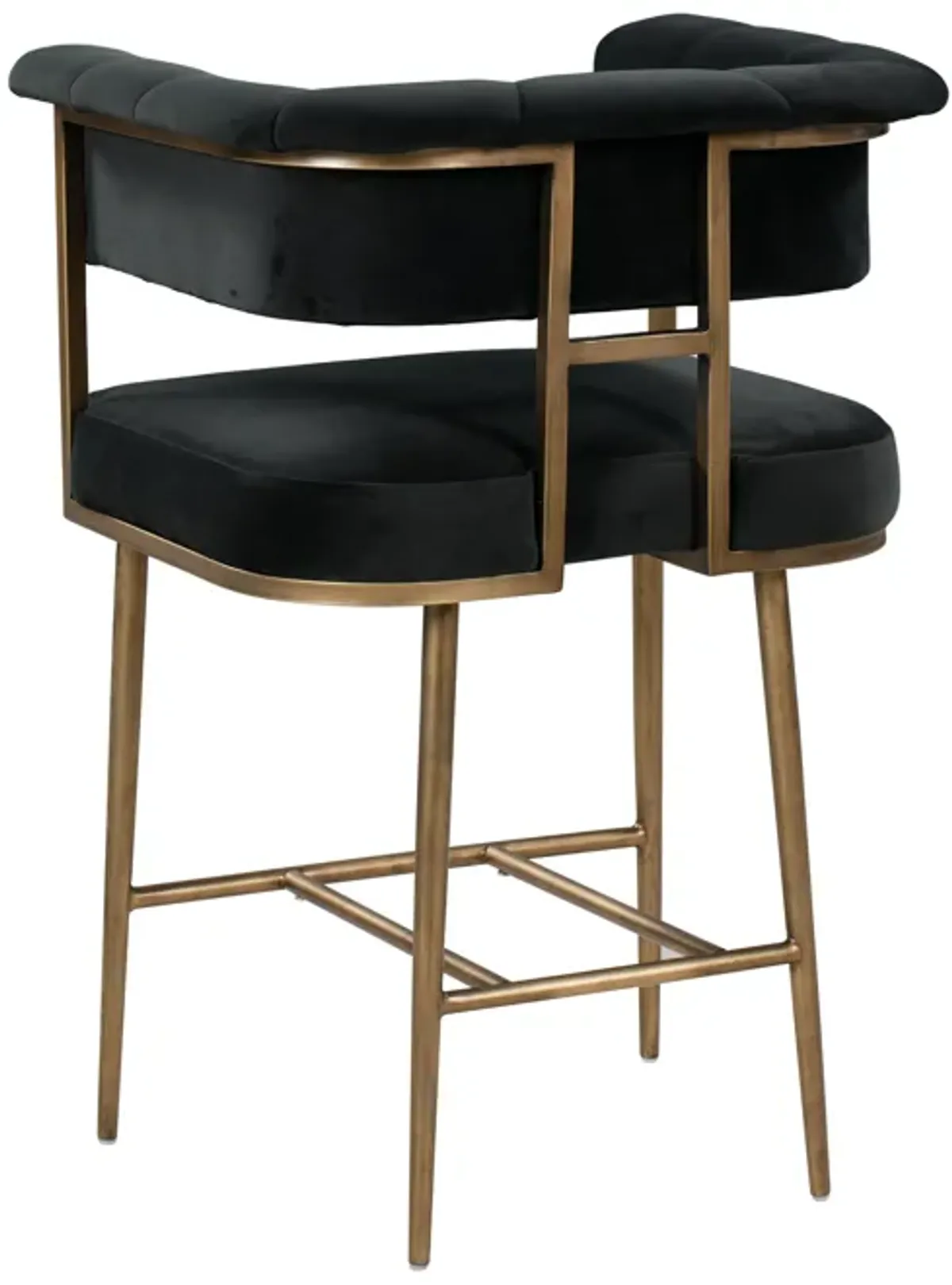 Astrid Grey Velvet Counter Stool