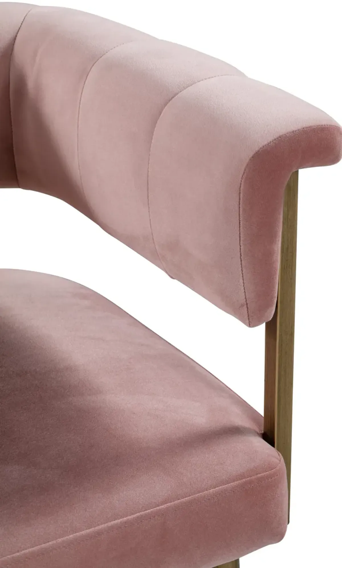 Astrid Blush Velvet Counter Stool