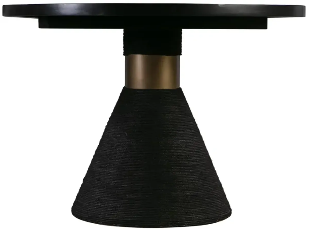 Rishi Black Rope Oval Table