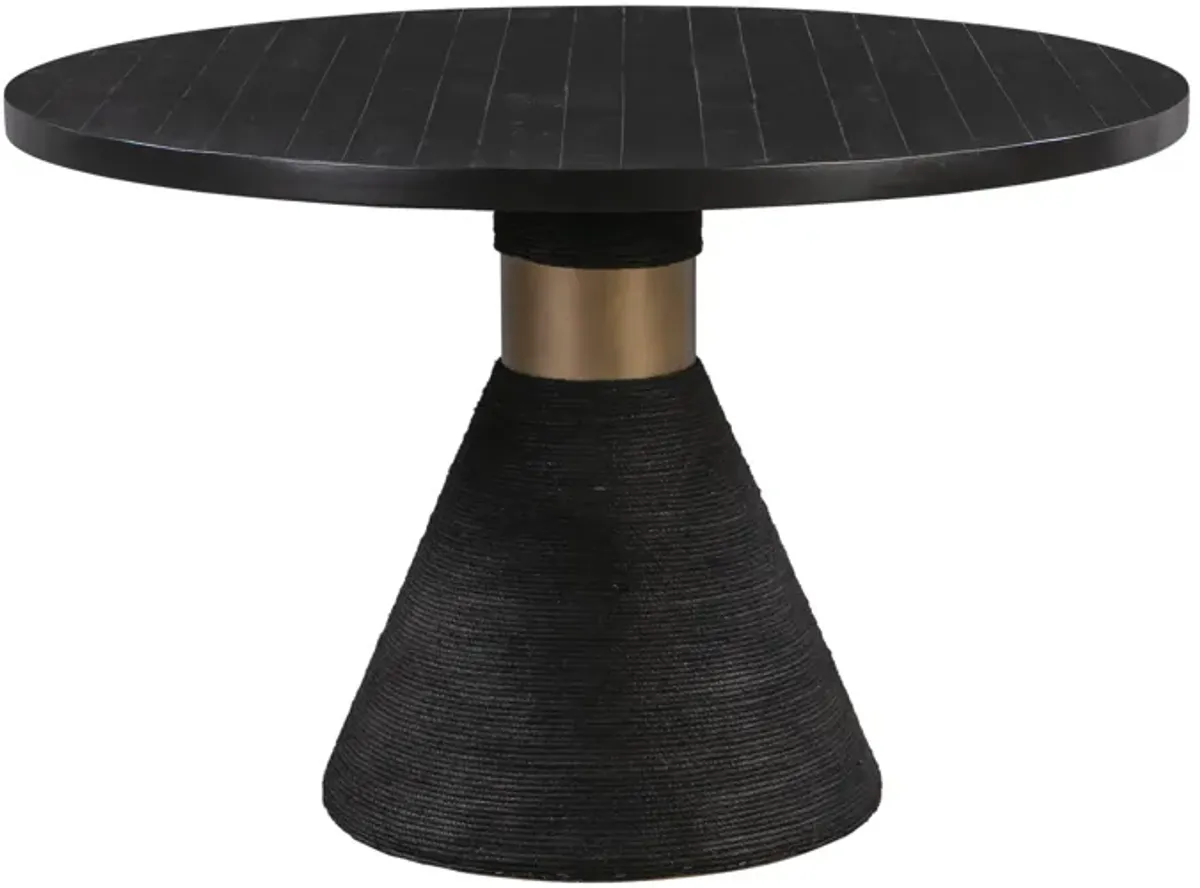 Rishi Black Rope Round Table